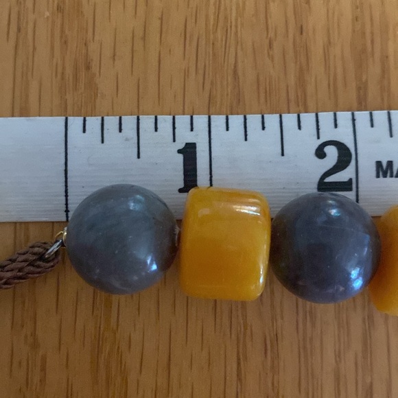 Copal Amber Coral Tribal Necklace Large Exotic Trade Beads African Mali Jewelry - Picture 4 of 6